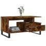 Couchtisch aus geräuchertem Eichensperrholz, 90 x 49 x 45 cm von , Couchtisch - Ref: Foro24-831033, Preis: 63,28 €, Rabatt: %