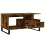 Couchtisch aus geräuchertem Eichensperrholz, 90 x 49 x 45 cm von , Couchtisch - Ref: Foro24-831033, Preis: 62,51 €, Rabatt: %