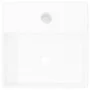 Square ceramic sink with faucet hole and white drain. by vidaXL, Sinks - Ref: Foro24-141940, Price: 61,99 €, Discount: %