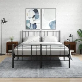 Nachttische, 2 Stück, Eichenbraun, Holzwerkstoff, 40 x 35 x 50 cm von , Nachttische - Ref: Foro24-830731, Preis: 45,86 €, Rab...