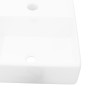 Square ceramic sink with faucet hole and white drain. by vidaXL, Sinks - Ref: Foro24-141940, Price: 60,90 €, Discount: %