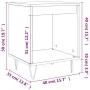 Nachttische, 2 Stück, Eichenbraun, Holzwerkstoff, 40 x 35 x 50 cm von , Nachttische - Ref: Foro24-830731, Preis: 45,86 €, Rab...