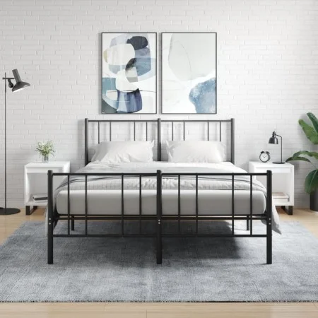 Nachttische 2 Stk. Holzwerkstoff weiß 40x35x50 cm von , Nachttische - Ref: Foro24-830733, Preis: 48,21 €, Rabatt: %