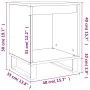 Nachttische 2 Stk. Holzwerkstoff weiß 40x35x50 cm von , Nachttische - Ref: Foro24-830733, Preis: 48,21 €, Rabatt: %