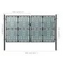 Black garden fence gate 300x225 cm by vidaXL, garden gates - Ref: Foro24-141694, Price: 571,57 €, Discount: %