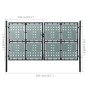 Schwarzes Gartenzauntor 300x225 cm von vidaXL, Gartentore - Ref: Foro24-141694, Preis: 580,35 €, Rabatt: %