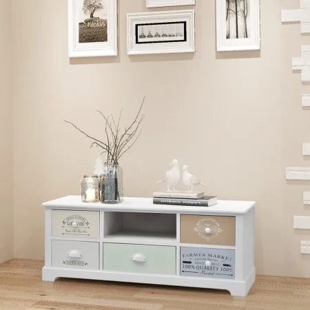 French-style wooden TV stand by vidaXL, TV Furniture - Ref: Foro24-242879, Price: 122,82 €, Discount: %