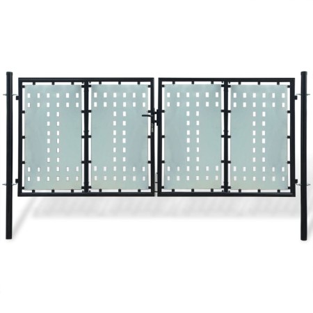 Black garden fence gate 300x175 cm by vidaXL, garden gates - Ref: Foro24-141692, Price: 533,11 €, Discount: %