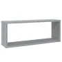 Cubic wall shelves 2 pcs gray Sonoma wood 60x15x23 cm by , Shelves and shelves - Ref: Foro24-815927, Price: 28,37 €, Discount: %