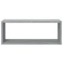 Cubic wall shelves 2 pcs gray Sonoma wood 60x15x23 cm by , Shelves and shelves - Ref: Foro24-815927, Price: 28,37 €, Discount: %