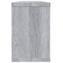 Estantes cúbicos de pared 2 uds madera gris Sonoma 60x15x23 cm