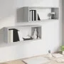 Cubic wall shelves 2 pcs gray Sonoma wood 60x15x23 cm by , Shelves and shelves - Ref: Foro24-815927, Price: 28,37 €, Discount: %