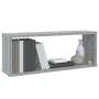 Cubic wall shelves 2 pcs gray Sonoma wood 60x15x23 cm by , Shelves and shelves - Ref: Foro24-815927, Price: 28,37 €, Discount: %