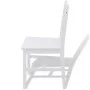 Set de Comedor Siete Piezas Madera de Pino Blanco de vidaXL, muebles para cocinas y comedores - Ref: Foro24-242959, Precio: 3...