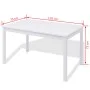 Set de Comedor Siete Piezas Madera de Pino Blanco de vidaXL, muebles para cocinas y comedores - Ref: Foro24-242959, Precio: 3...