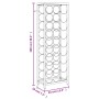 Wine rack for 27 bottles black wrought iron 34x18x100 cm by , Wine racks - Ref: Foro24-358365, Price: 75,37 €, Discount: %
