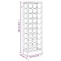 Wine rack for 27 bottles black wrought iron 34x18x100 cm by , Wine racks - Ref: Foro24-358365, Price: 91,22 €, Discount: %