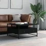 Black engineered wood coffee table 80x80x45 cm by , Coffee table - Ref: Foro24-835289, Price: 98,09 €, Discount: %