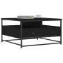 Black engineered wood coffee table 80x80x45 cm by , Coffee table - Ref: Foro24-835289, Price: 98,09 €, Discount: %