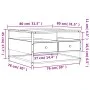 Black engineered wood coffee table 80x80x45 cm by , Coffee table - Ref: Foro24-835289, Price: 98,09 €, Discount: %