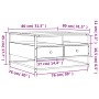 Schwarzer Couchtisch aus Holzwerkstoff, 80 x 80 x 45 cm von , Couchtisch - Ref: Foro24-835289, Preis: 99,61 €, Rabatt: %