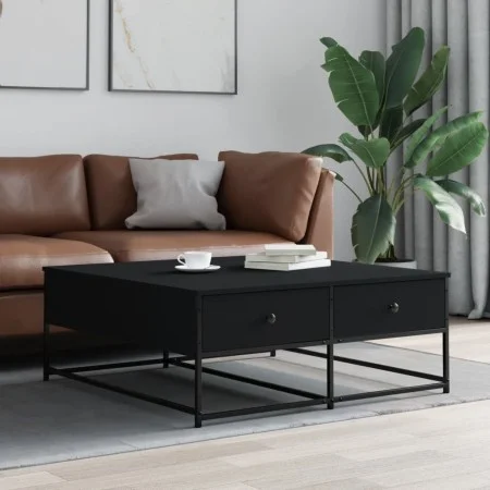 Schwarzer Couchtisch aus Holzwerkstoff, 100 x 99 x 40 cm von , Couchtisch - Ref: Foro24-835294, Preis: 86,18 €, Rabatt: %