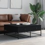 Black engineered wood coffee table 100x99x40 cm by , Coffee table - Ref: Foro24-835294, Price: 87,31 €, Discount: %