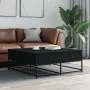 Schwarzer Couchtisch aus Holzwerkstoff, 100 x 99 x 40 cm von , Couchtisch - Ref: Foro24-835294, Preis: 86,18 €, Rabatt: %