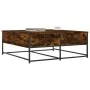 Mesa de centro madera de ingeniería roble ahumado 100x99x40 cm de , Mesas de centro - Ref: Foro24-835296, Precio: 75,35 €, De...