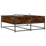 Mesa de centro madera de ingeniería roble ahumado 100x99x40 cm de , Mesas de centro - Ref: Foro24-835296, Precio: 76,33 €, De...