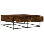 Mesa de centro madera de ingeniería roble ahumado 100x99x40 cm de , Mesas de centro - Ref: Foro24-835296, Precio: 75,35 €, De...