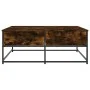 Mesa de centro madera de ingeniería roble ahumado 100x99x40 cm de , Mesas de centro - Ref: Foro24-835296, Precio: 75,35 €, De...