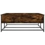 Mesa de centro madera de ingeniería roble ahumado 100x99x40 cm de , Mesas de centro - Ref: Foro24-835296, Precio: 75,35 €, De...