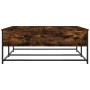 Mesa de centro madera de ingeniería roble ahumado 100x99x40 cm de , Mesas de centro - Ref: Foro24-835296, Precio: 76,33 €, De...