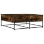 Mesa de centro madera de ingeniería roble ahumado 100x99x40 cm de , Mesas de centro - Ref: Foro24-835296, Precio: 75,35 €, De...