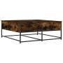 Mesa de centro madera de ingeniería roble ahumado 100x99x40 cm de , Mesas de centro - Ref: Foro24-835296, Precio: 76,33 €, De...