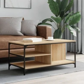 Couchtisch aus Sonoma-Eichensperrholz, 100 x 50 x 45 cm von , Couchtisch - Ref: Foro24-835305, Preis: 61,25 €, Rabatt: %