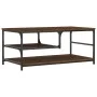 Brown oak engineered wood coffee table 90x49x40 cm by , Coffee table - Ref: Foro24-835313, Price: 55,49 €, Discount: %