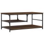 Mesa de centro madera de ingeniería roble marrón 90x49x40 cm de , Mesas de centro - Ref: Foro24-835313, Precio: 56,16 €, Desc...