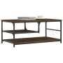 Brown oak engineered wood coffee table 90x49x40 cm by , Coffee table - Ref: Foro24-835313, Price: 55,49 €, Discount: %