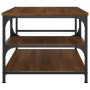 Mesa de centro madera de ingeniería roble marrón 90x49x40 cm de , Mesas de centro - Ref: Foro24-835313, Precio: 56,16 €, Desc...