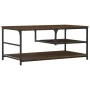 Brown oak engineered wood coffee table 90x49x40 cm by , Coffee table - Ref: Foro24-835313, Price: 55,49 €, Discount: %
