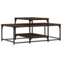 Brown oak engineered wood coffee table 102x60x45 cm by , Coffee table - Ref: Foro24-835318, Price: 45,86 €, Discount: %