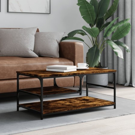 Couchtisch aus geräuchertem Eichenholzwerkstoff, 90 x 49 x 40 cm von , Couchtisch - Ref: Foro24-835311, Preis: 54,95 €, Rabat...
