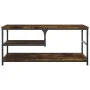 Smoked oak engineered wood coffee table 90x49x40 cm by , Coffee table - Ref: Foro24-835311, Price: 54,58 €, Discount: %