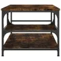 Smoked oak engineered wood coffee table 90x49x40 cm by , Coffee table - Ref: Foro24-835311, Price: 54,58 €, Discount: %