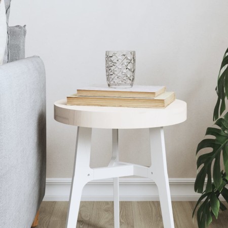 Runde Tischplatte aus massivem weißem Kiefernholz Ø30x3 cm von , Tischplatten - Ref: Foro24-833656, Preis: 19,92 €, Rabatt: %