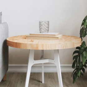 Round solid pine wood table top Ø50x3 cm by , Table tops - Ref: Foro24-833661, Price: 32,42 €, Discount: %