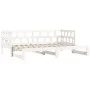 Sofá cama nido madera maciza de pino blanco 80x200 cm de , Camas y somieres - Ref: Foro24-836208, Precio: 183,86 €, Descuento: %