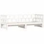 Sofá cama nido madera maciza de pino blanco 80x200 cm de , Camas y somieres - Ref: Foro24-836208, Precio: 183,86 €, Descuento: %